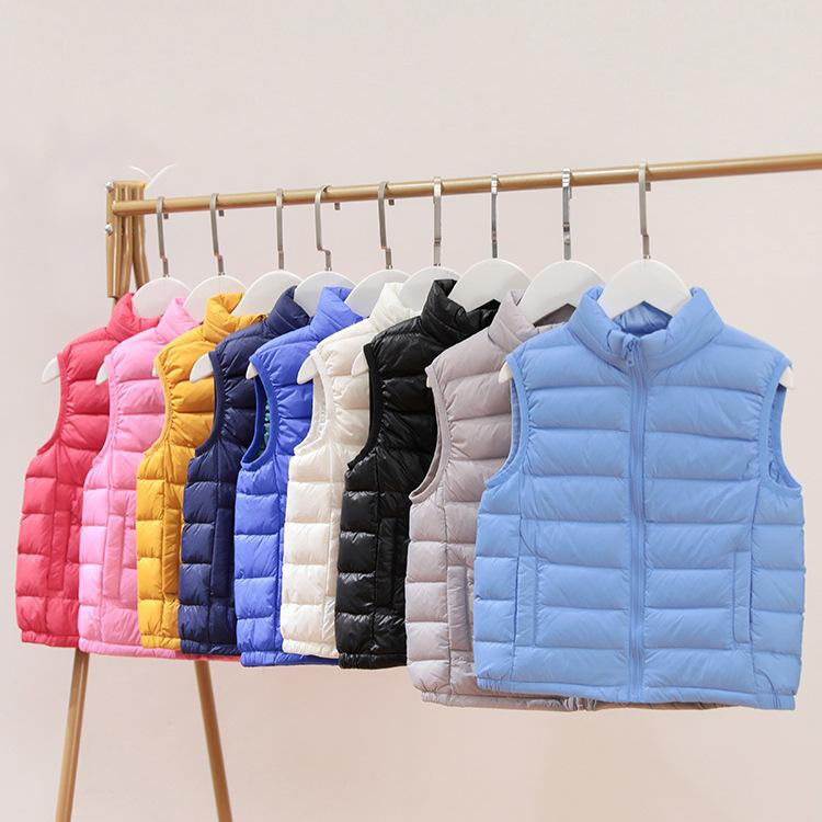 Autumn and winter children's light down vest sleeveless vest liner boys and girls baby winter vest vest vest vest vest vest