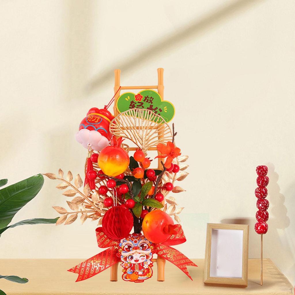 Chinese Year Decoration Blessing Gift Decorative Ladder Table Centerpiece for Party