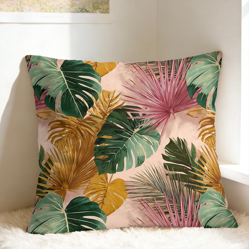 Tropical Floral Pillow Case Comfy Pillow Cover Morden Pillowcases For Living Room Bed Chair