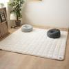 EMOOR Heat Plus Rug, 190x190cm Square, Ivory, Washable, 5-Layer, Moisture-Absorbing, Heat-Generating