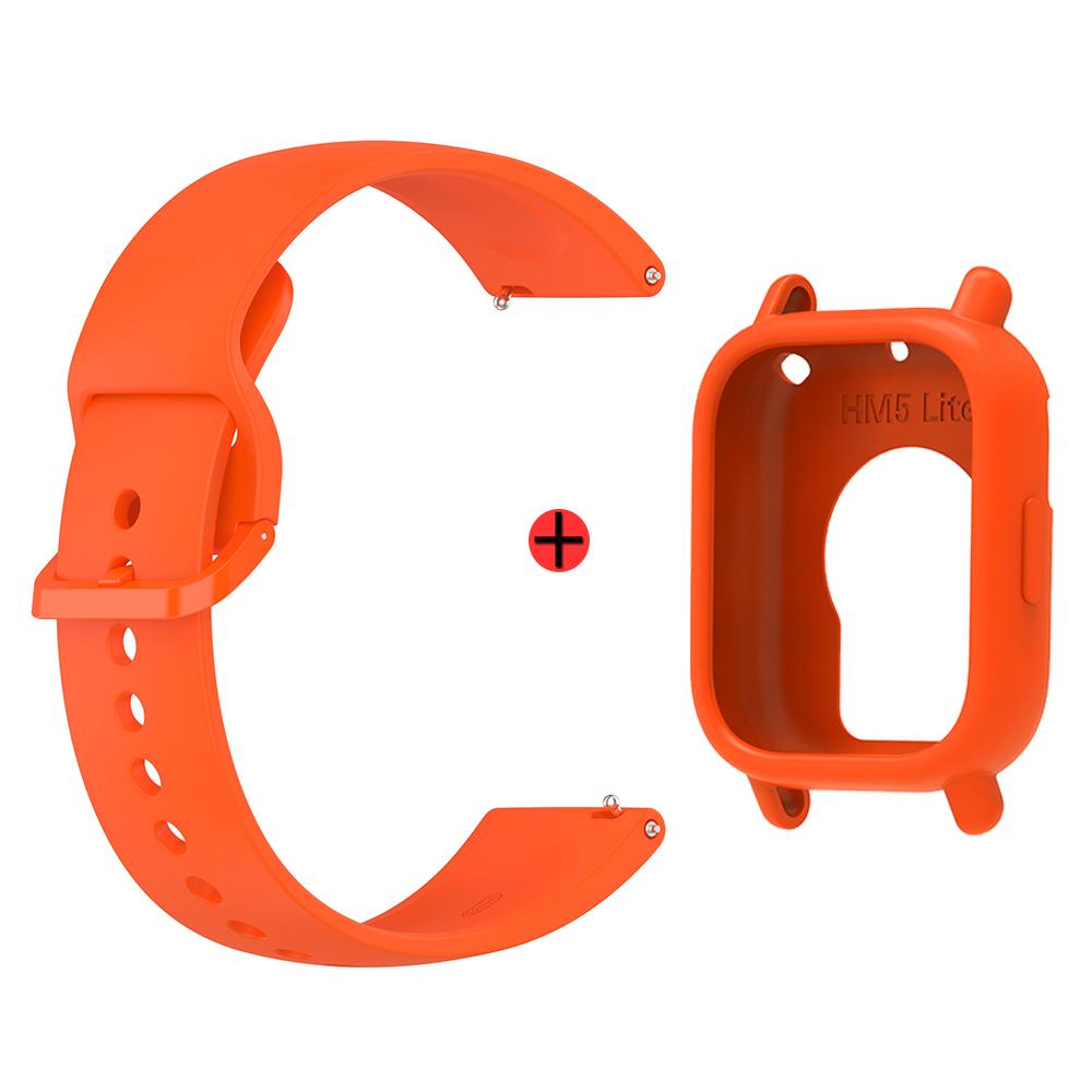 Для Redmi Watch 5 Lite Силиконовый ремешок для часов + Чехол Спортивный ремешок Пряжка того же цвета Браслет на замену для Redmi Watch 5 Lite