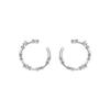 Boucles D'oreilles Luxenter En Argent 925 Et Zirconium Brillant Plaqué Finition En Rhodié - Parkya