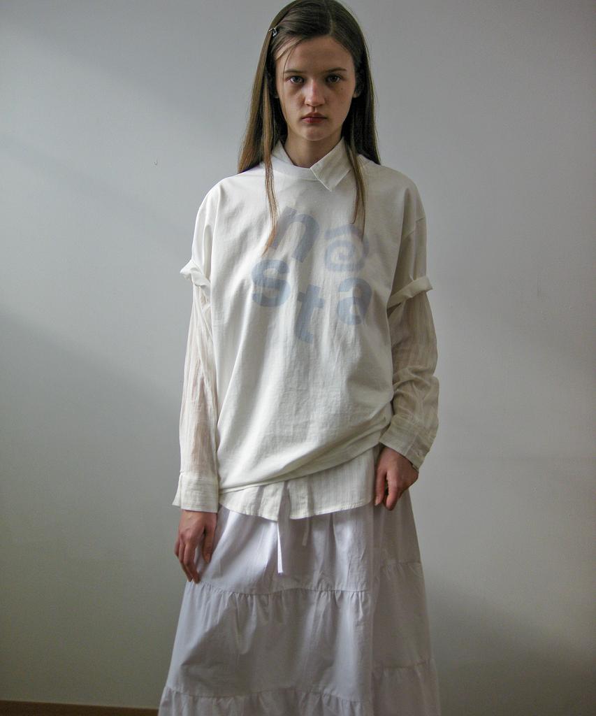 NAATS At Logo Oversized T-Shirt, White