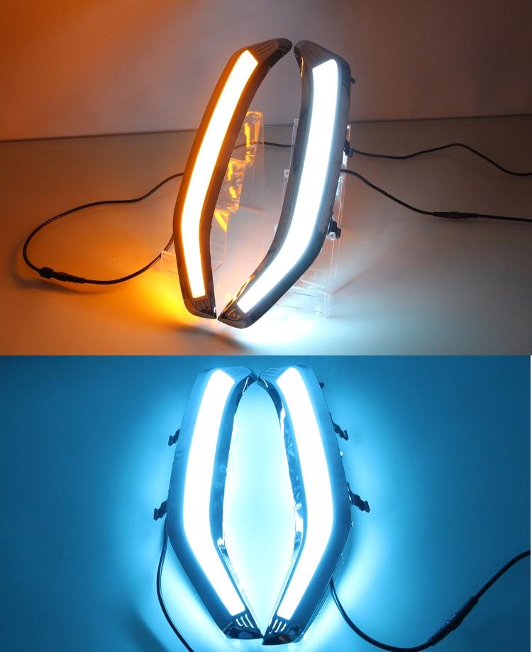 Светодиодные дневные ходовые огни для переднего бампера для Subaru Forester 2013-2018