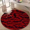 1PC Bat Swarm Office Round Area Rug, Mat Suitable For Office, Under Office Chairs Bedroom Living Room Home Decor, Room Deco