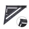 12 Inch Metric Aluminum Alloy Triangle, Protractor with Ruler and Angle, Woodworking Measuring Tool