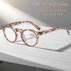New Fashion Hd Round Frame Women'S Reading Glasses Retro Neutral High Quality Simple Versatile Anti Blue Light Glasses