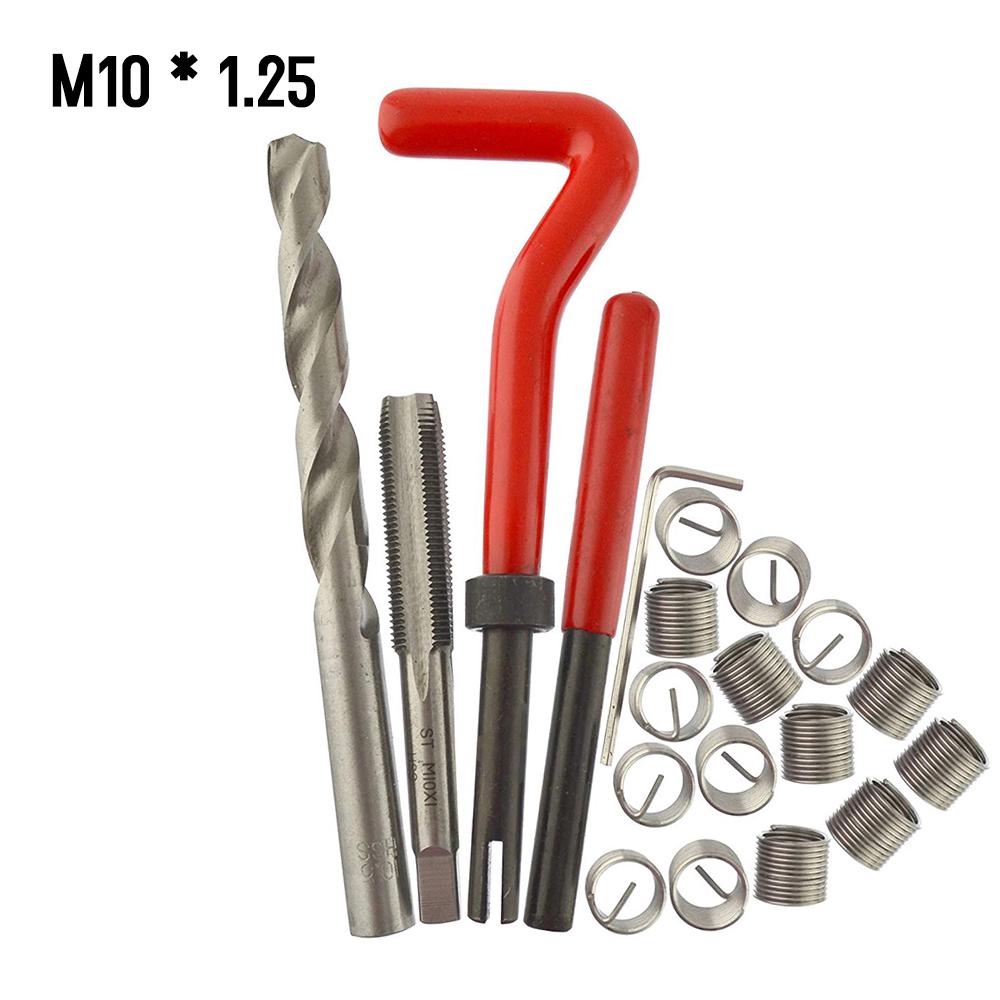 30Pcs Metric Thread Repair Insert Kit M5 M6 M8 M10 M12 M14 Helicoil Car Pro Coil Tool M6 * 1.0