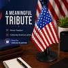 Цельнометаллический браслет с флагом США, Патриотический декор для стола, 3D-печатная скульптура американского флага, Настольное украшение к 250-летию Дня независимости, для 4 июля