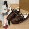 Версия в наличии~ Толстая подошва с внутренней высотой, ретро немецкие тренировочные туфли женские 2025 осень новая корейская спортивная и повседневная обувь мягкая подошва