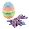 3D Printed Dragon Egg Colorful Egg with Dragon Inside Articulated Dragon Figurine Flexible Fidget Toy for Kids Easter Basket Stuffers