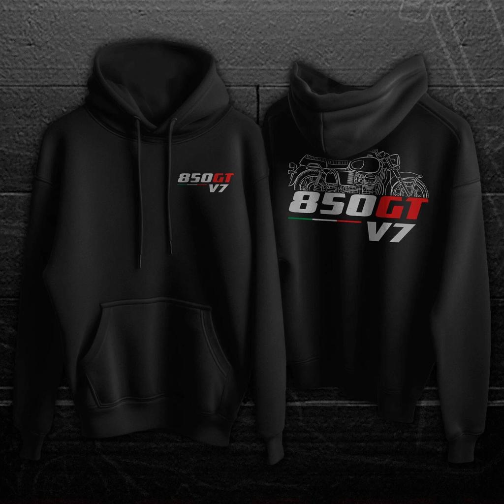 For Moto Guzzi V7 850 GT 1972-1974 Fans – Moto Animals Illustration Hoodie