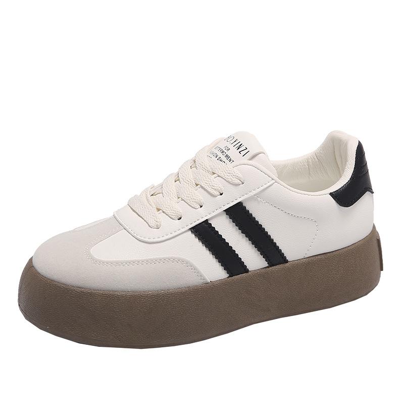 Корейская версия маленьких белых туфель женские 2025 осень новые немецкие кроссовки ретро классика Форрест Гамп обувь универсальная платформа повседневная доска s