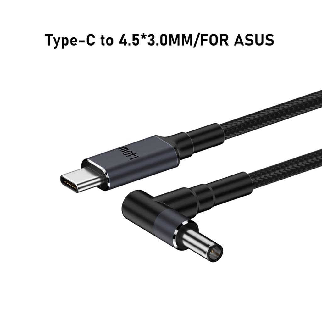 140 Вт USB C PD Type C на DC5.5x2.5мм/6.0x3.7мм/7.4x5.0мм/5.5x2.1мм/4.5x3.0мм Преобразователь Адаптер Кабель Шнур для Ноутбука