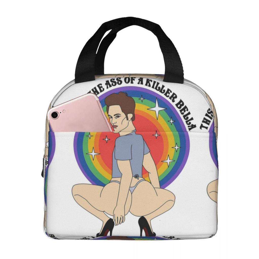 This Is The Ass Of A Killer Bella Funny Robert Pattinson Mem Insulated Lunch Bag for Women Children Food Boxes Thermal Lunch Box