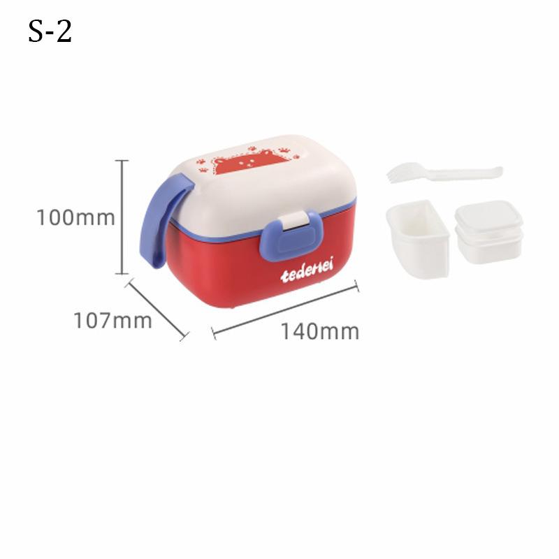 Портативный детский ланч-бокс, детский контейнер для прикорма, контейнер для сухого молока с ложкой, контейнер для хранения продуктов