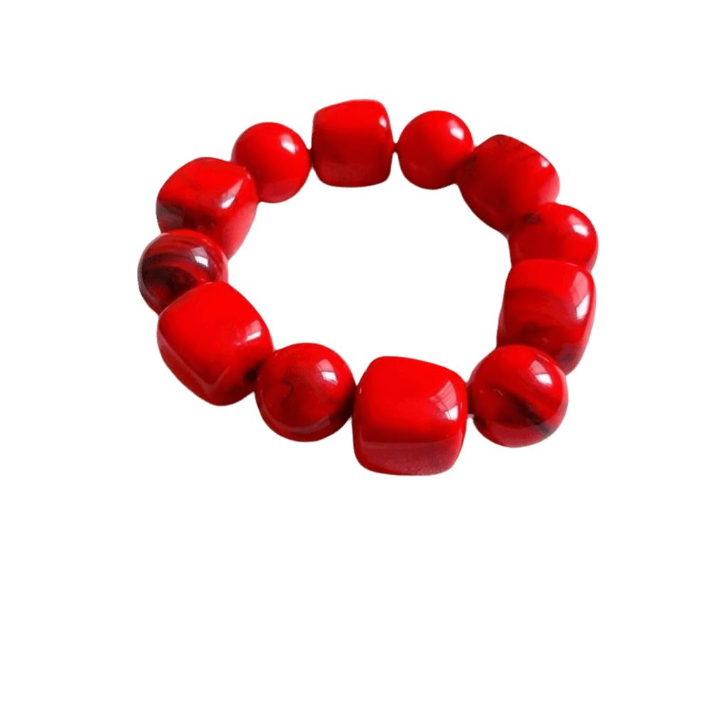 Round Beaded Bracelet Square Acrylic Hand Jewelry Cute Women Bracelet Gifts