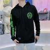 8078 CHROME HEARTS 2025 New Spring and Autumn Plus-size Thin Style Classic Style Logo Hooded Sweatshirt for Couples