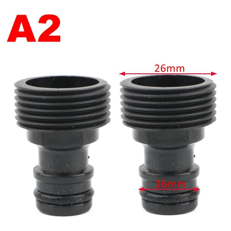 2 шт. Пластик 1/2 3/4 1 дюйм Наружная/внутренняя резьба Садовое орошение Быстроразъемное соединение Кран Водопроводный кран Соединитель Адаптер