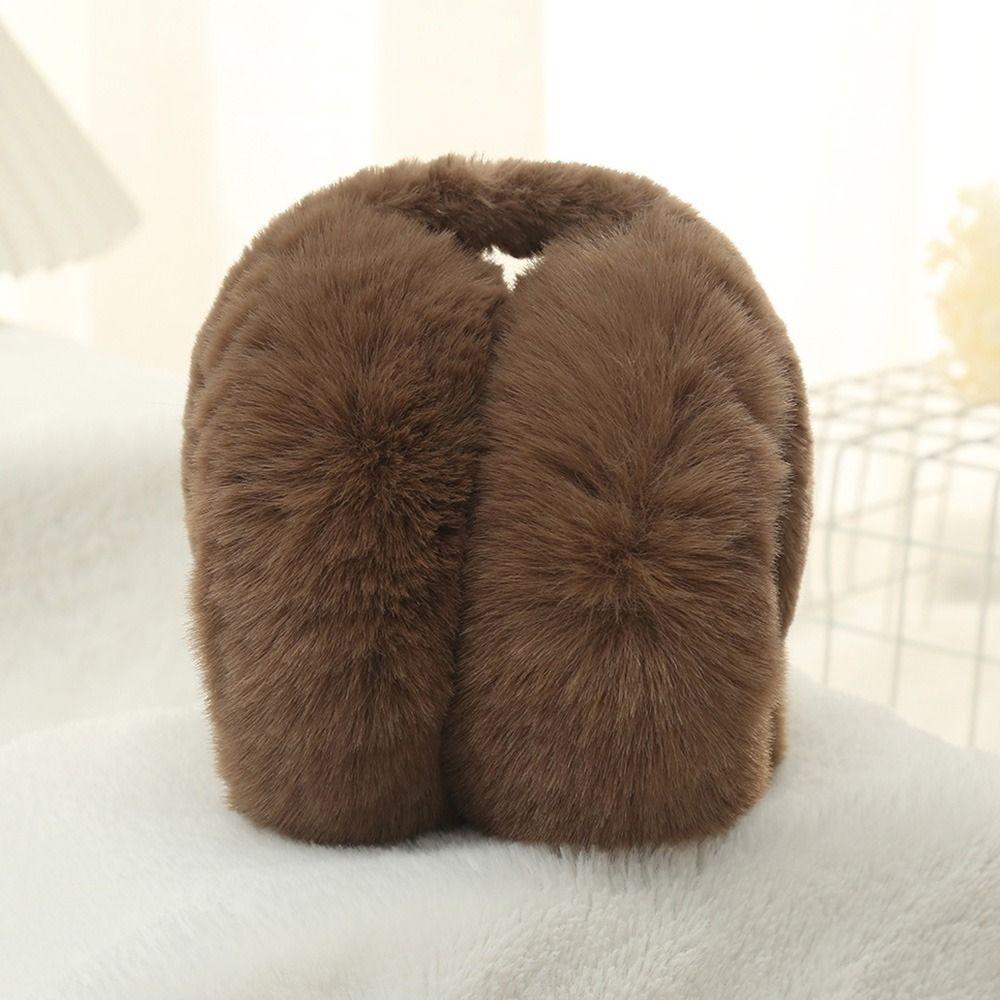 Защита от холода Мягкие плюшевые наушники Теплые зимние складные наушники Искусственный мех наушники