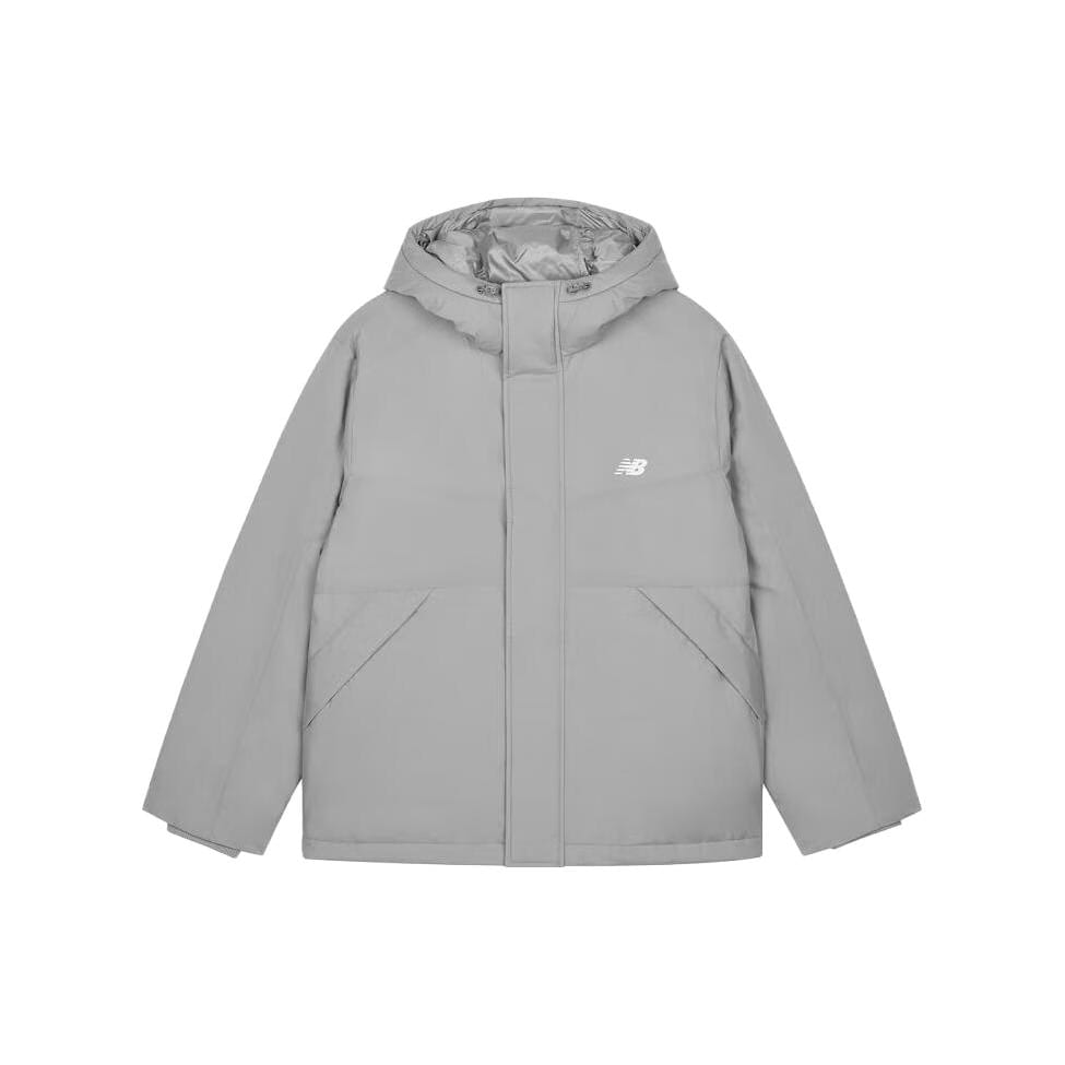 New Balance Мужская пуховая куртка светло-серая AMJ33322-TAG