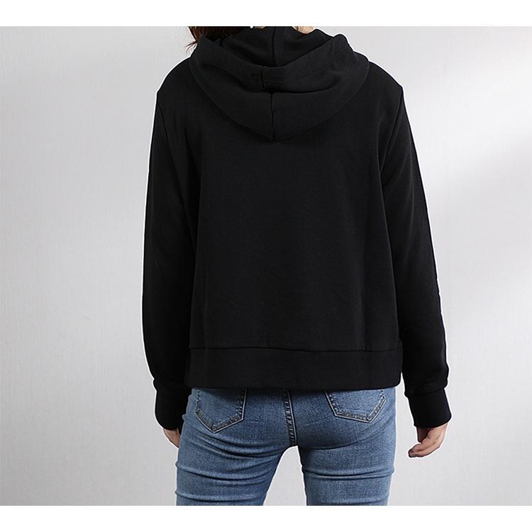 (WMNS) PUMA Classics Logo Hoody Knitting Pullover Fleece Black Women's 595915-01