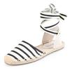 Fashion Tienda Soludos Espadrilles Shoes Summer Women's Strappy Off-duty Days Outsole Women Flats Gladiator Gingham Ankle Strap