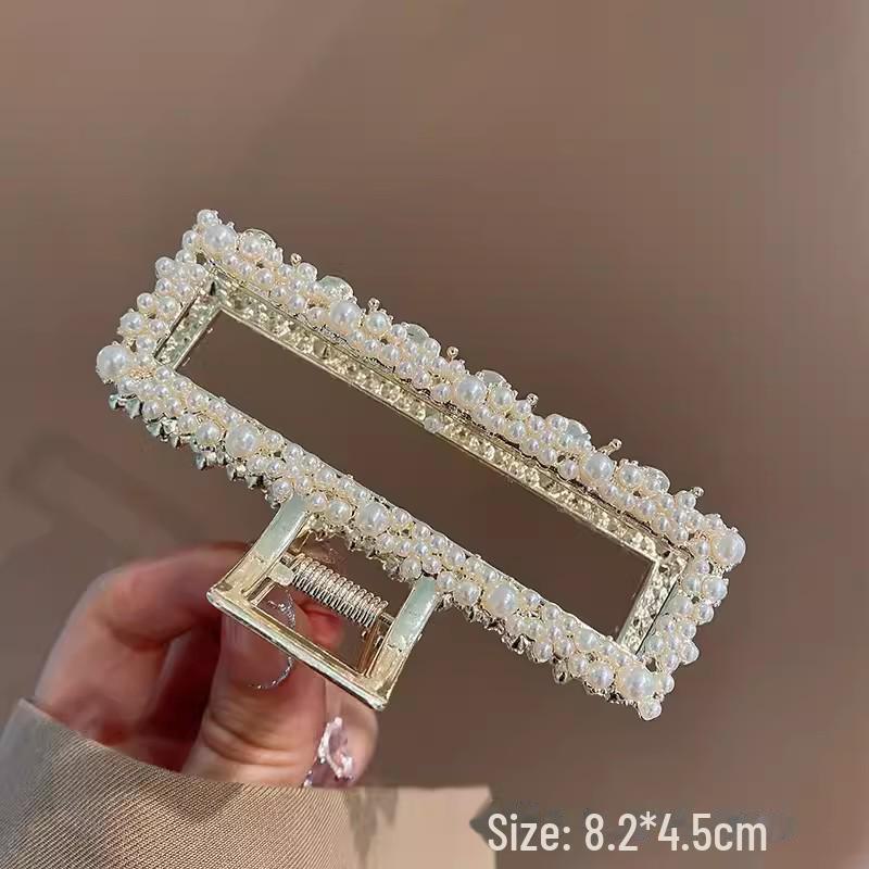 Высококачественная женская заколка для волос в форме акулы со стразами — большая, стильная и модная шпилька