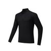 Plain Stand Collar Soft Comfortable Breathable Versatile Long Sleeve T-Shirt Men Tops 952537404-4