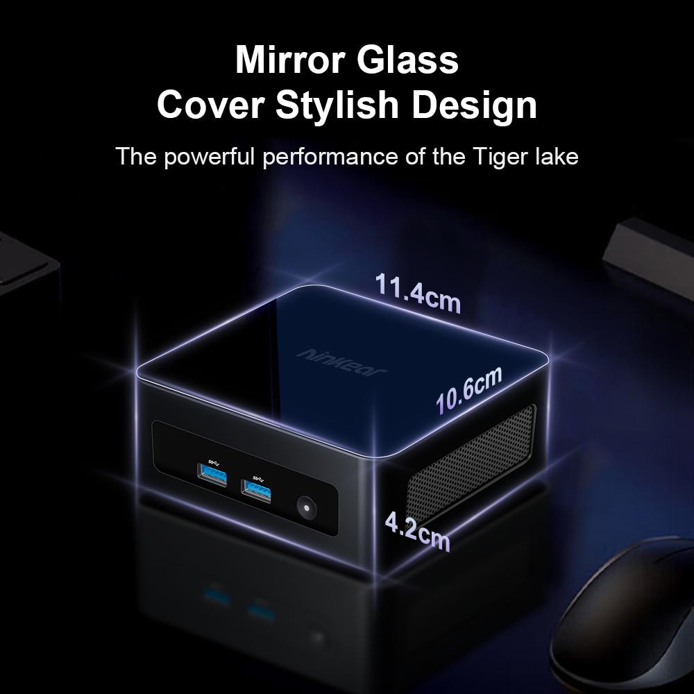 Ninkear MINI PC N13 Intel 13th i5-1340P до 4,6 ГГц 16 ГБ DDR4 + 1 ТБ SSD wifi6 12C16T Поддержка 4K 3 дисплея Компьютер