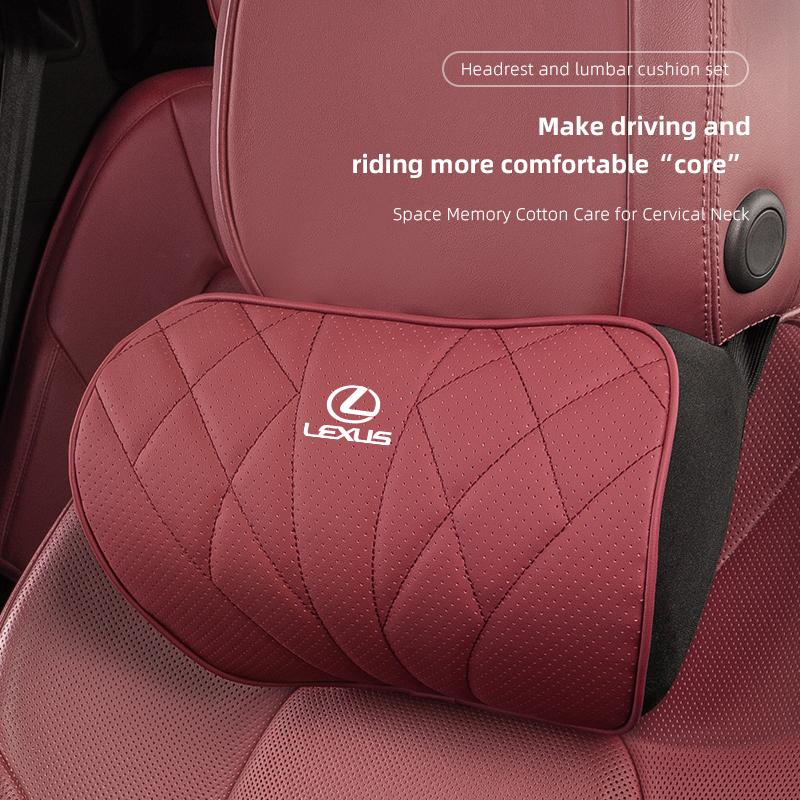 Чехлы на сиденья автомобиля Подушка Подголовник Подушка для шеи Поясничная поддержка Для Lexus FSPORT LBX NX RX 350h 450h ES UX 300e GS GX IS LS LX CT