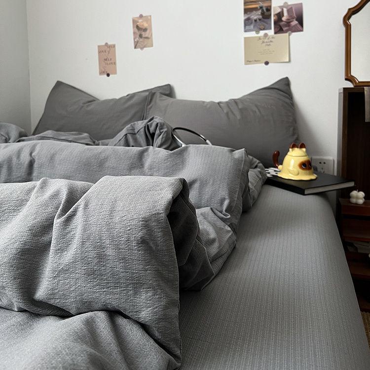 G5Zins Супермягкий двухслойный муслиновый комплект постельного белья - Пододеяльник и простыня - Для всех сезонов, Идеально для общежитий.