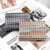 New Fashion Woven Pattern PU Folding Wallet for Women Multifunctional Short Coin Purse Multi-card Slot Card Holder ID Bag