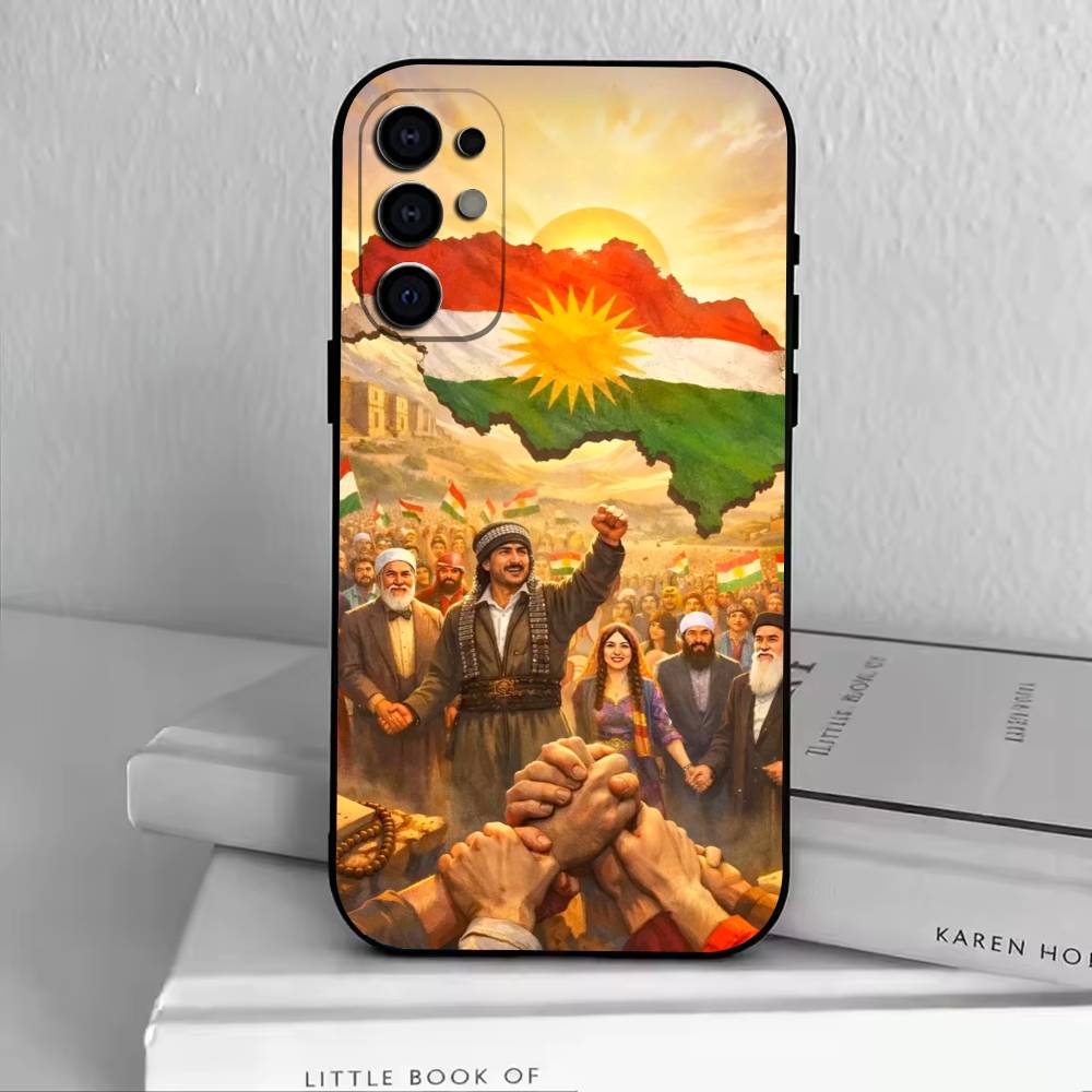 Чехол для телефона K-Kurdistan Flag Art для Samsung S25, S24, S21, S22, S23, S30, Ultra, S20, Plus, Fe, Lite, Note, 10, Черный чехол