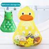 Cute Cartoon Bathroom Storage Mesh Bag with Suction Cups, A Cute and Practical Bathroom Helper