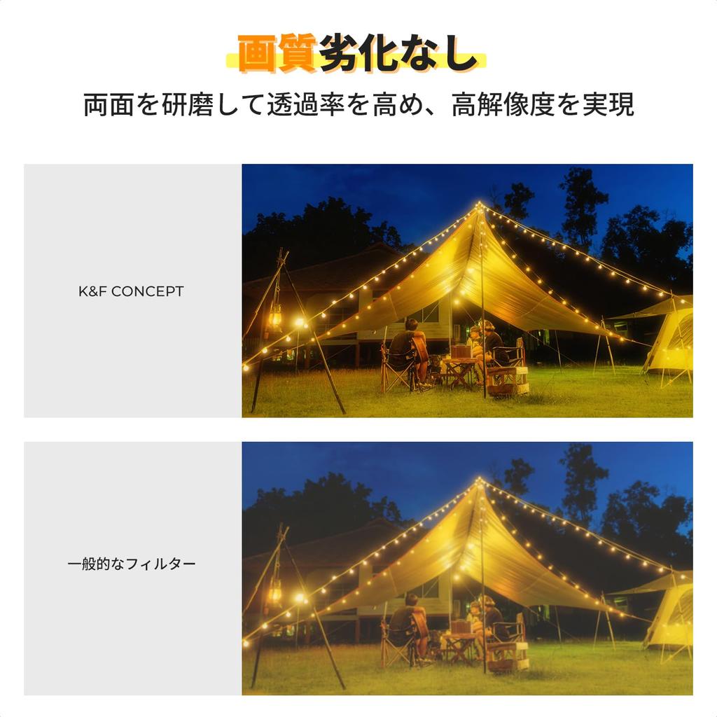 Concept 77mm Black Mist Soft Effect Soft Rendering Filter for Contrast Adjustment Japanese AGC Optical Glass Aviation Aluminum Material Frame Water