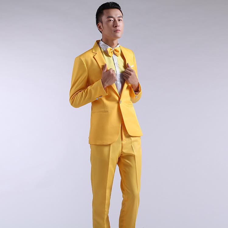 Men's Slim Fit Tuxedo Suit for Performances, Choir, Weddings, and Photo Shoots