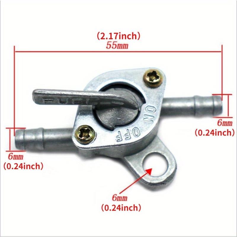 Универсальный переключатель спускного крана фильтра для мотоцикла 1/4" встроенный переключатель спускного крана фильтра для масляного, газового и топливного бака для мотоцикла