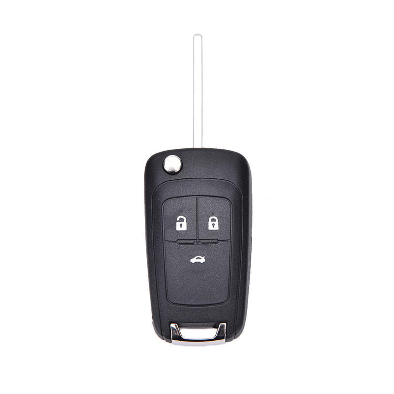 Lip Folding 3 Button Flip Remote Key Shell Case Cover Fob For Chevrolet Cruze