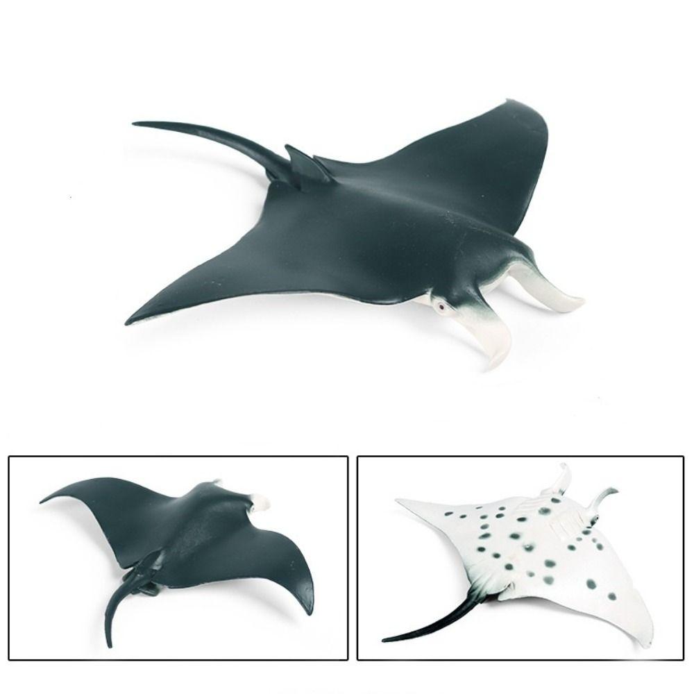 Fish Model Manta Ray Model Simulation Sea Life Action Figurines Ocean Animal Figures  Kids Toy