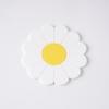 Flower Cup Holder Mat Heat-Resistant Silicone Cup Pad Round Daisy Car Storage Mat  Car Interior