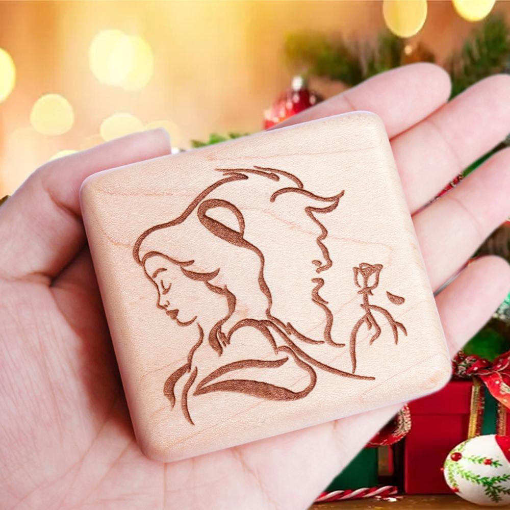 Professional Maple Wooden Music Box Movie Game Popular Melody Music Creative Marketing Gift Souvenir
