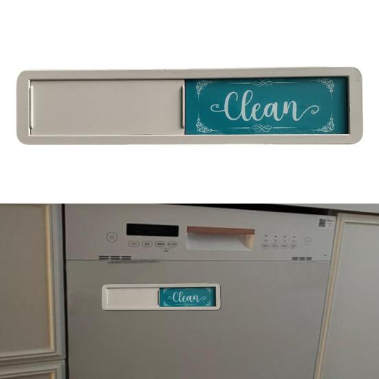 Грязно-чистый магнит для посудомоечной машины цинковый сплав легко читаемый слайд для посудомоечной машины грязно-чистый магнитный индикаторный знак кухонное украшение