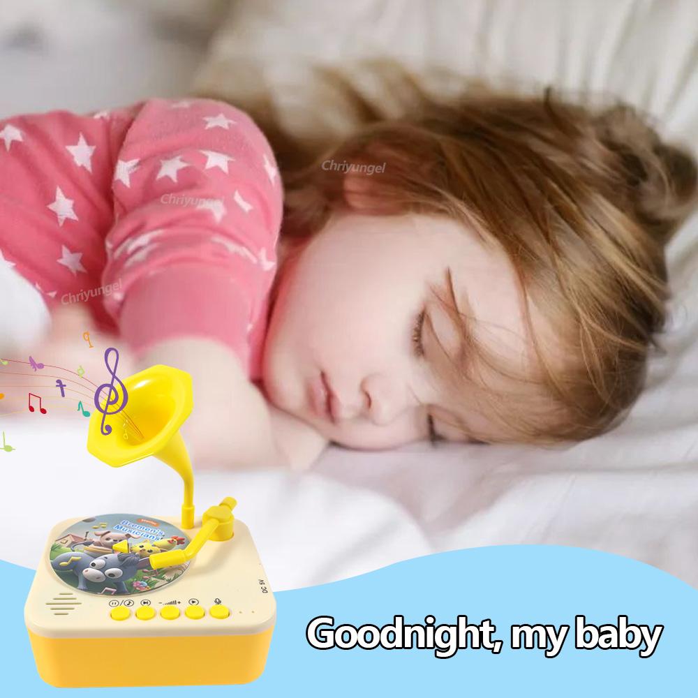 Kids Story Player Gramophone Music Toy with 93 Cards for Early Education Toddler Record Player Phonograph Learning Toys Gifts