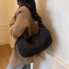 Casual Large-capacity Bag Women's 2025 New Fashion Pleated Dumpling Bag Lightweight and Simple Shoulder Messenger Bag