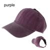 Half-Empty Top Adjustable Messy Bun Ponytail Cap Women's Baseball Cap Hip Hop Caps Sun Visor Hat
