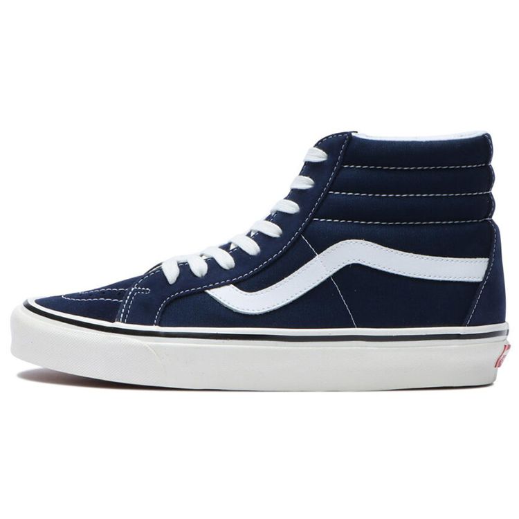Vans Sk8 Side Stripe Retro High Top Skate Shoes Unisex Sneakers Blue White VN0A38GF9GK