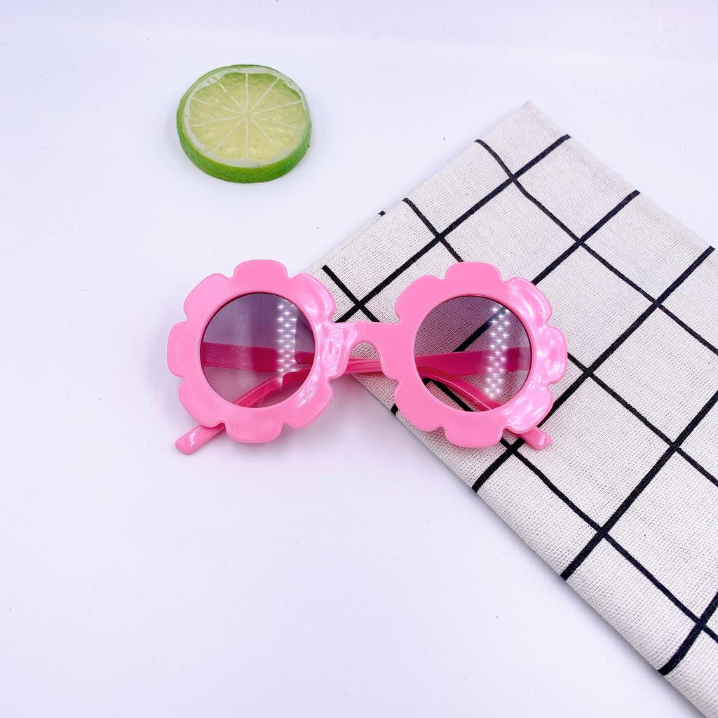 1380 Lace Children'S Glasses Plastic Frame Decorative Glasses Small Flower Lenses Baby Fashion Plastic Sunglasses