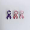 Breast Cancers Awareness Pins Small Ribbon Lapel Pins Metal Brooch Hope Ribbon Pins Gift for Girls Women Men Clothes