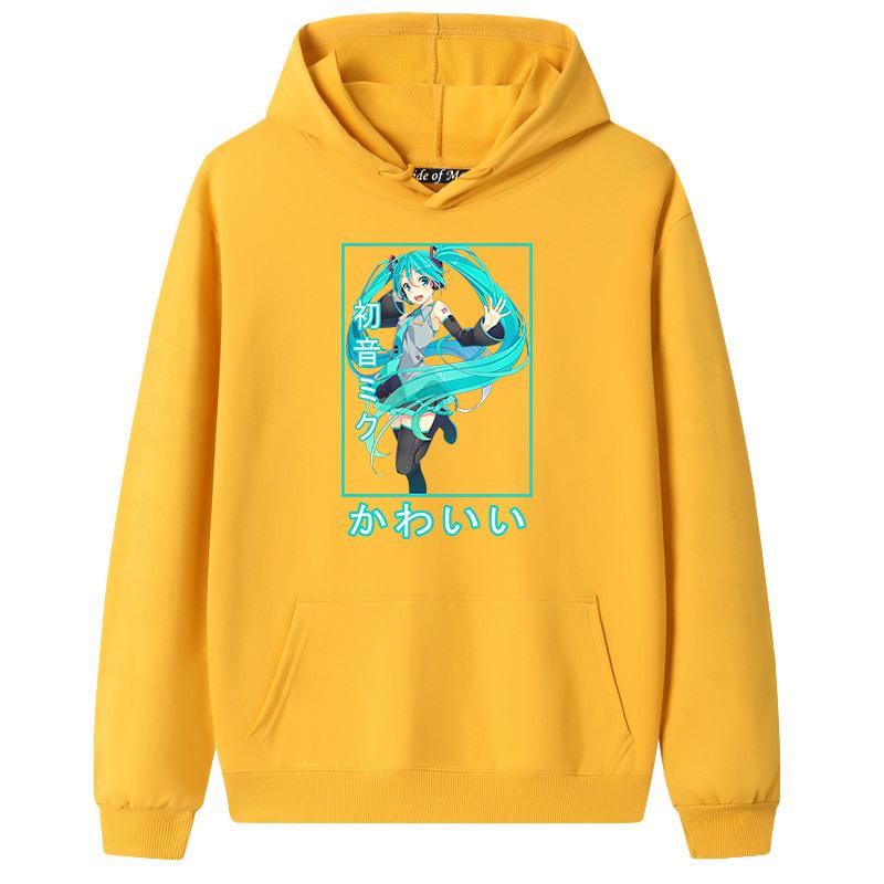 Hatsune Miku Hatsune Miku Mar Ainime Amazon Свитер с капюшоном для пары